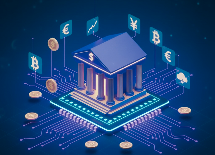 Business Banking Financing Platform Illustration