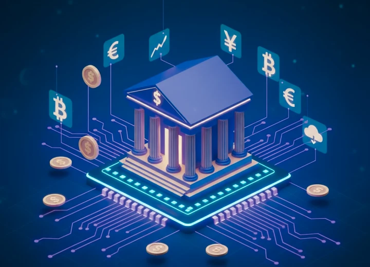 Business Banking Financing Platform Illustration